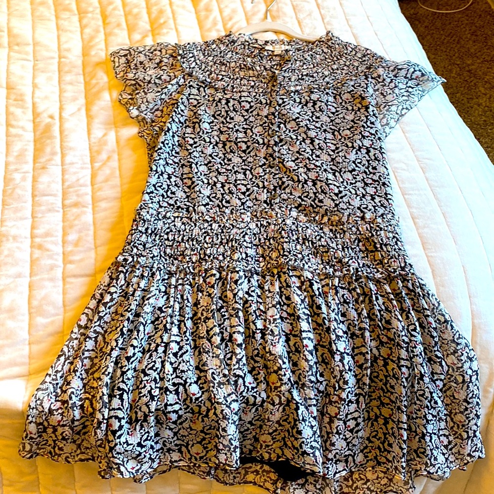 Joie mini dress with flutter sleeves